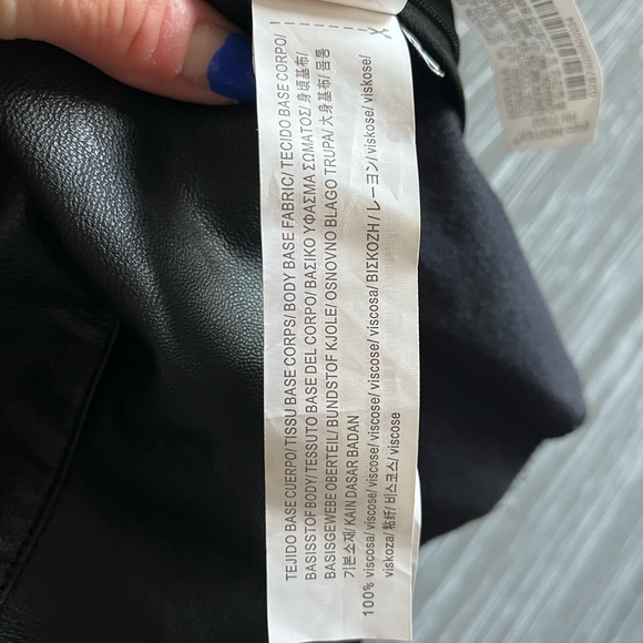 Zara Leather Crop Top NWOT - Picture 5 of 6